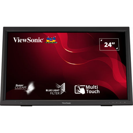 Viewsonic ir touch monitor td2423 24 (zwart, 1x hdmi, 1x dvi, 1x vga, 2x usb-a)