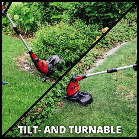 Einhell elektrische grastrimmer gc-et 4530 set - 450 w - maaidiameter: 30 cm - telescopische steel - motorkop -90° en +90° verstelbaar - incl. 3x draadspoelen