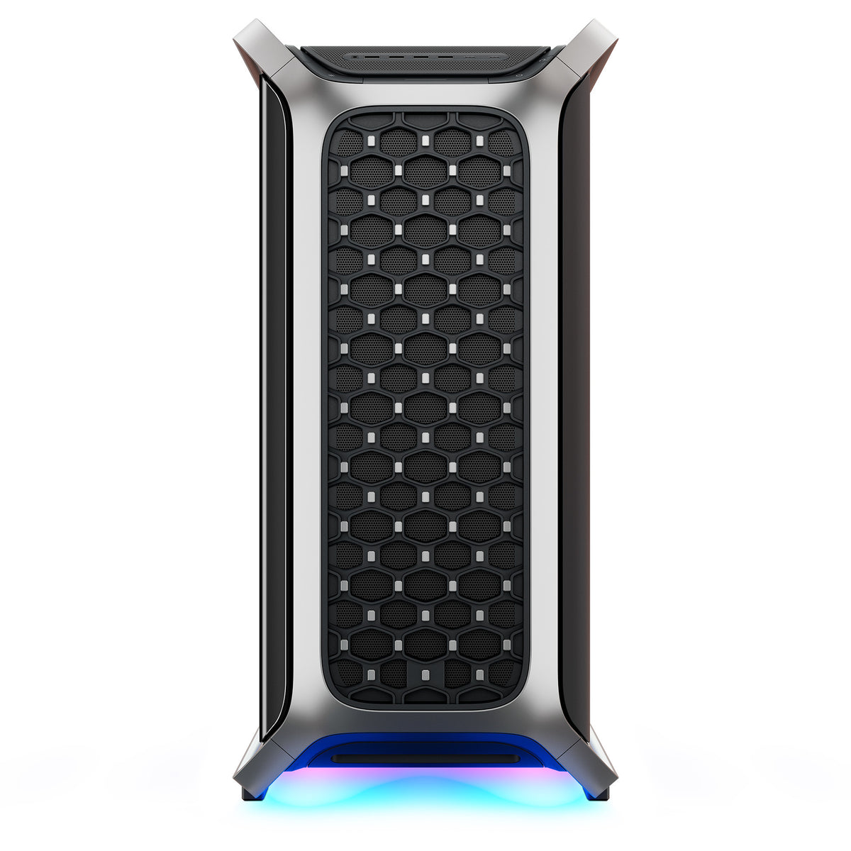 Cooler master cosmos alpha big tower behuizing (zwart zilver | 4x usb-a | 2x usb-c | rgb | tempered glass)