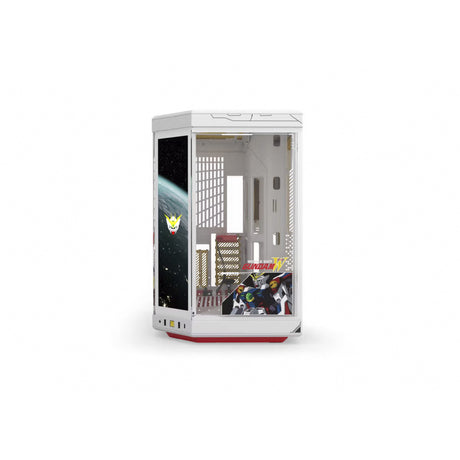 Hyte y70 touch infinite gundam wing midi tower behuizing (2x usb-a | 1x usb-c | tempered glass)