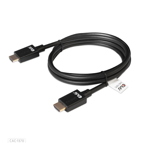 Club 3d gecertificeerde ultra high speed hdmi 2.1 kabel (zwart, 1,5 meter, 8k)