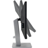 Asus proart display pa248cnv 24 monitor (zwart zilver, 75 hz, hdmi, displayport, usb, lan, audio)