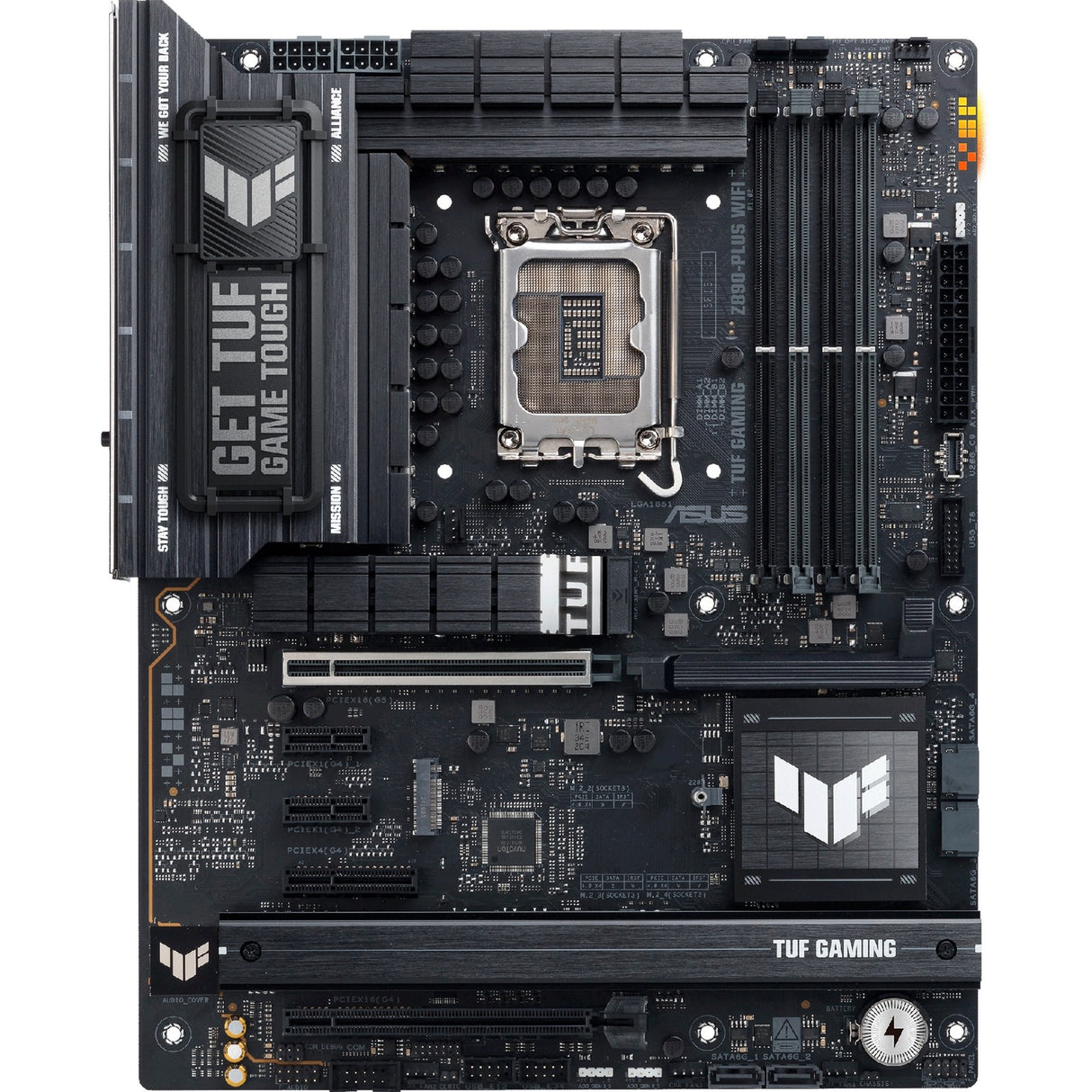 Asus tuf gaming z890-plus wifi socket 1851 moederbord (raid, 2.5gb-lan, wi-fi 7, bt, sound, atx)