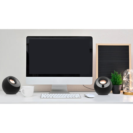 Creative pebble v3 pc-luidspreker (zwart, bluetooth, usb-c, aux)