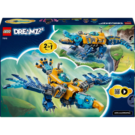 Lego dreamzzz - 71512 - krokodilonderzeeër - speelset met droomfiguren