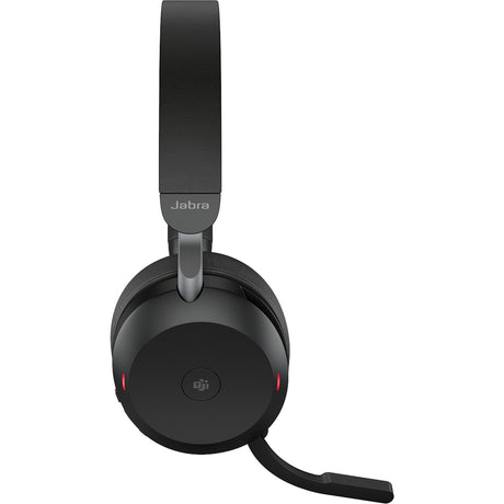 Jabra evolve2 75 on-ear headset (zwart, link380a, microsoft teams)
