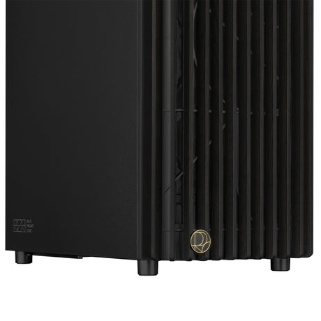 Asus proart pa401 wood edition - metal panel midi tower behuizing (zwart | 2x usb-a | 1x usb-c)
