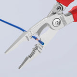 Knipex elektro installatietang 13 96 200 t (rood geel)