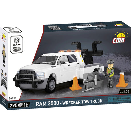 Cobi ram 3500 - wrecker tow truck constructiespeelgoed (schaal 1:35)