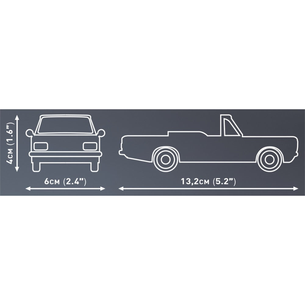 Cobi youngtimer collection - opel rekord c 1700 l cabriolet constructiespeelgoed (schaal 1:35)
