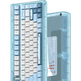 Iqunix og80 wintertide wireless mechanical keyboard (lichtblauw, us lay-out (qwerty), iqunix moonstone turbo, 80% (tkl), rgb leds, hot-swappable, pbt, 2.4ghz | bluetooth 5.1 | usb-c)
