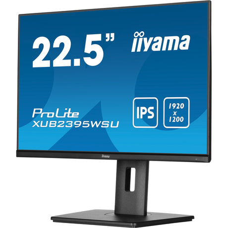 Iiyama prolite xub2395wsu-b5 22.5 monitor (zwart, 1x displayport, 1x hdmi, 1x vga, 2x usb-a)