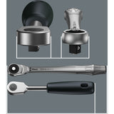 Wera 8100 sa 7 zyklop metal-ratelset doorsteekvierkant 1 4 gereedschapsset (28-delig)