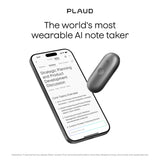 Plaud notepin s dicteerapparaat (zwart, 64 gb, bluetooth 5.2 ble (bluetooth low energy) wi-fi)
