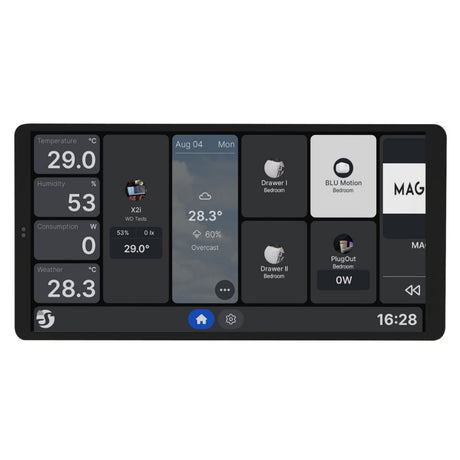 Shelly wall display x2i bedieningspaneel (zilver, touchscreen, wi-fi 6, bluetooth 5.4)