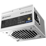 Sharkoon rebel p20 gen2 modulaire 850 watt voeding (wit, 1x 12v-2x6, 3x pcie)