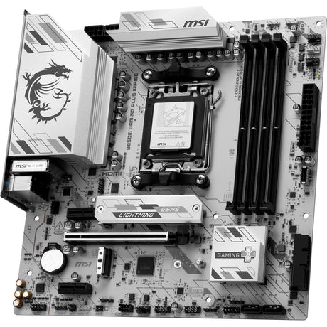 Msi b850m gaming plus wifi6e socket am5 moederbord (raid, 2.5gb-lan, wi-fi 6e, bt, sound, µatx)