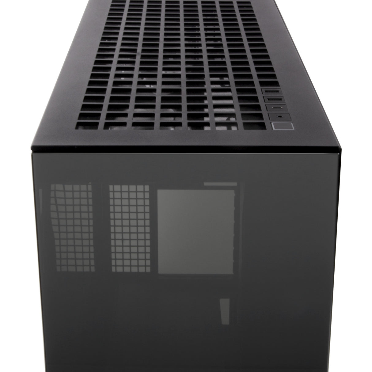Arctic xtender midi tower behuizing (zwart (mat) | 2x usb-a | 1x usb-c | rgb | tempered glass)