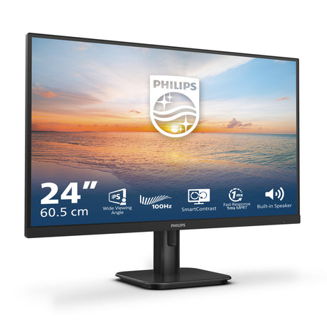 Philips 24e1n1200a 00 23.8 monitor (zwart, 1x displayport, 1x hdmi, 1x vga, 120 hz)