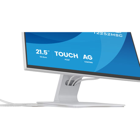 Iiyama prolite t2252msc-w2ag 21.5 touchscreen monitor (wit (mat), 1x displayport, 1x hdmi, 2x usb-a)