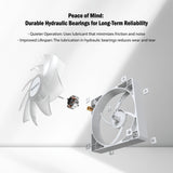 Montech gf120 argb pwm 3 in 1 pack case fans (wit, 3 stuks, 120 x 120 x 25 mm)