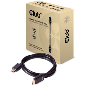 Club 3d gecertificeerde ultra high speed hdmi 2.1 kabel (zwart, 3 meter, 8k)