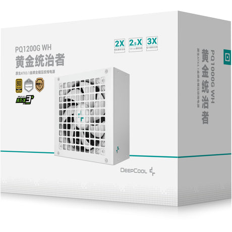 Deepcool gamerstorm pq1200g 1200 watt voeding (zwart, 1x 12v-2x6)