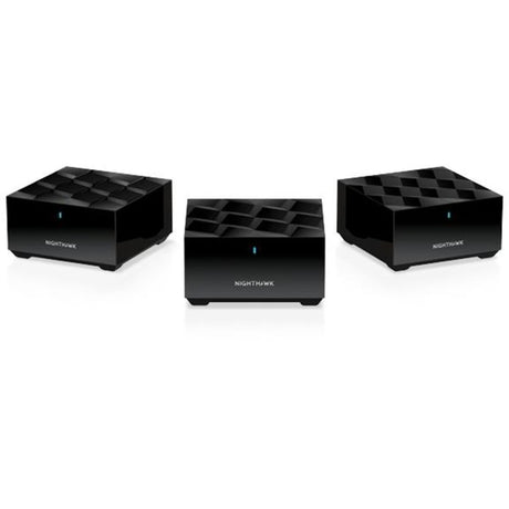 Netgear nighthawk mk73s mesh wifi 6 3-pack mesh router (zwart, 1x router, 2x satellieten )