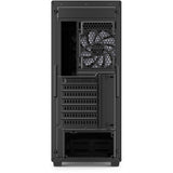Sharkoon vk4 rainbow midi tower behuizing (zwart | 2x usb-a | rgb | tempered glass)