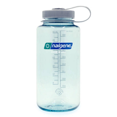 Nalgene wide mouth sustain water bottle, 1 liter drinkfles (lichtblauw)