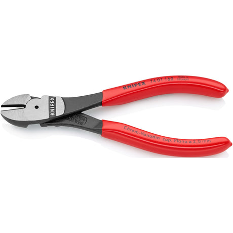 Knipex 74 01 160 kracht-zijsnijtang gepolijst kunststof 160mm