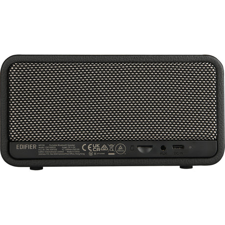 Edifier mp230 retro bluetooth speaker luidspreker (zwart, bluetooth, microsd, aux, usb-c)
