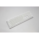 Ducky zero 6108 pure white rgb mechanisch gaming toetsenbord (wit, us lay-out (qwerty), cherry mx2a blue, 100%, rgb leds, double-shot pbt, hot swap, 2.4ghz | bluetooth | usb-c)