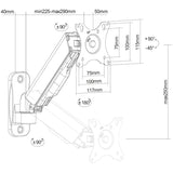 Neomounts wl70-440bl11 tv wandsteun wandmontage (zwart)