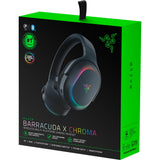 Razer barracuda x chroma over-ear gaming headset (zwart, usb-dongle, bluetooth)