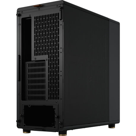 Fractal design north midi tower behuizing (zwart houtkleur | 2x usb-a | 1x usb-c)