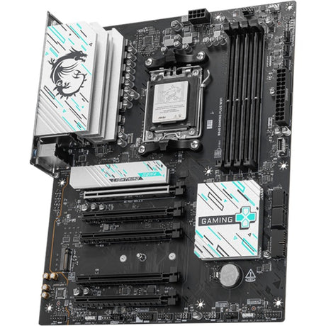 Msi b840 gaming plus wifi socket am5 moederbord (zwart zilver, raid, 2.5 gb-lan, sound, wi-fi 7, bt, atx)