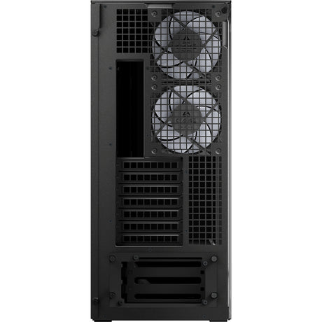 Arctic xtender midi tower behuizing (zwart (mat) | 2x usb-a | 1x usb-c | rgb | tempered glass)