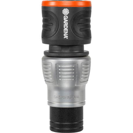 Gardena premium waterstop 13 mm (1 2 ), 15 mm (5 8 ) slangstuk (grijs zilver, 18253-50)