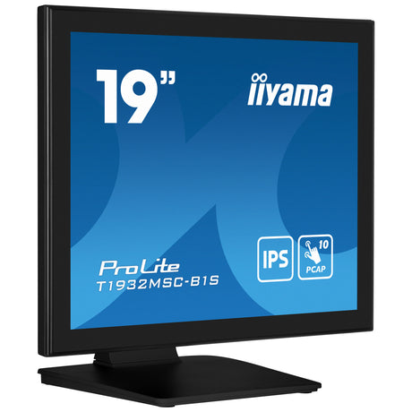 Iiyama prolite t1932msc-b2s 19 touchscreen monitor (zwart, vga, hdmi, displayport, audio, touchscreen)
