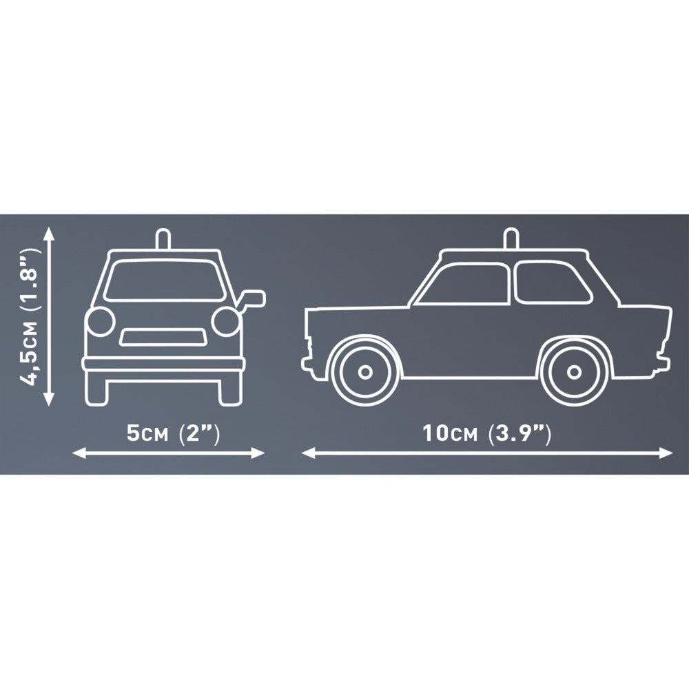 Cobi youngtimer collection - trabant 601 polizei constructiespeelgoed (schaal 1:35)