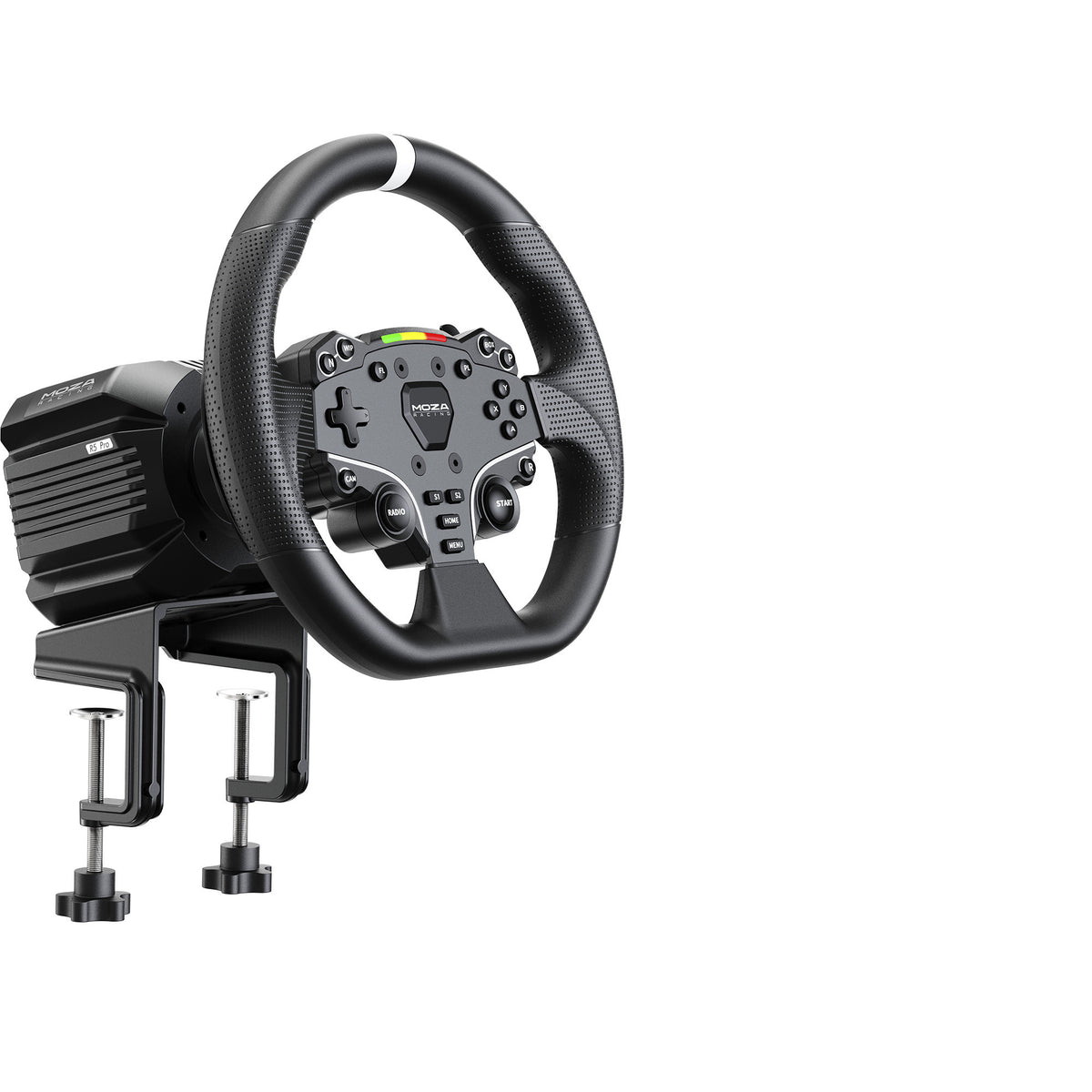 Moza r5 pro bundle stuur (zwart, basis, stuur en pedalen)