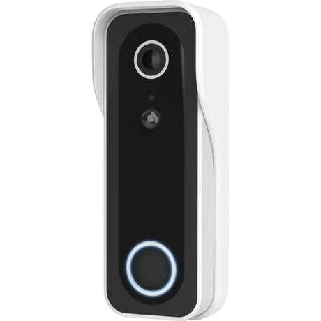Trust draadloze video deurbel - doorcam-3000 - accu oplaadbaar met usb-c - 2k 3mp - geen abonnementskosten - inclusief chime - deurbel met camera - wit