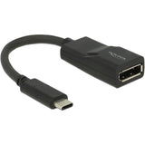 Delock usb-c > displayport adapter (zwart, dp alt mode, 4k 60 hz)
