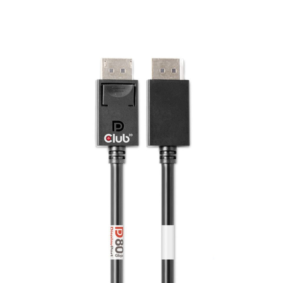 Club 3d gecertificeerde displayport 2.1 kabel (zwart, 1,6 meter, 10k)