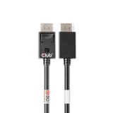 Club 3d gecertificeerde displayport 2.1 kabel (zwart, 1,6 meter, 10k)