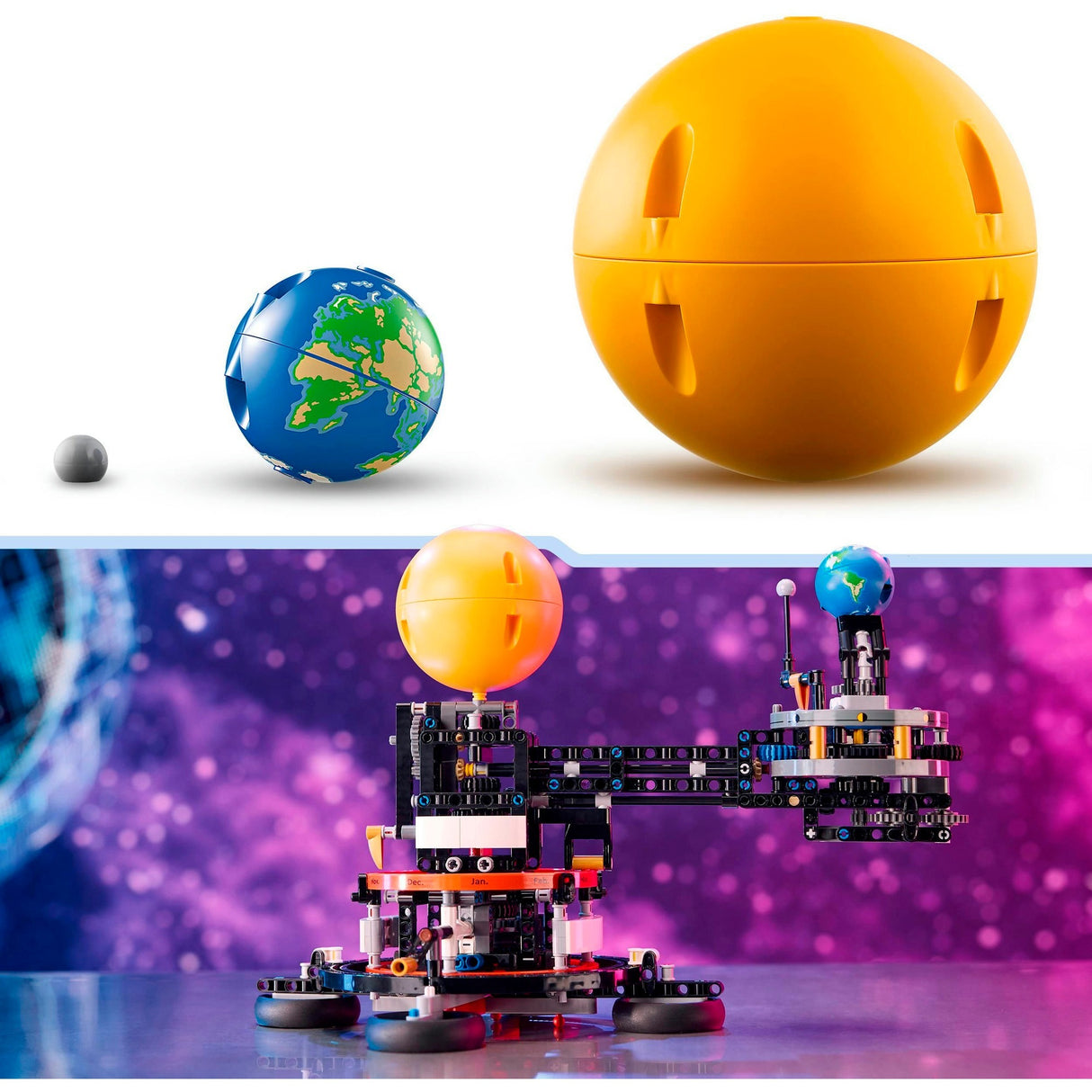 Lego technic - de aarde en de maan in beweging constructiespeelgoed