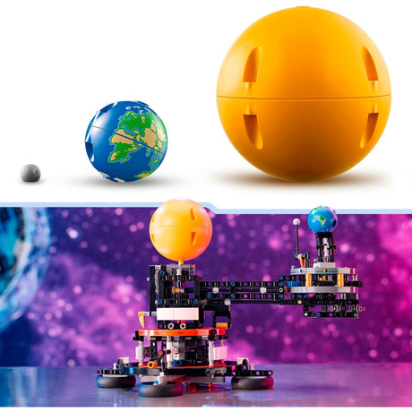 Lego technic - de aarde en de maan in beweging constructiespeelgoed