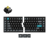Keychron q11 ultra 8k wireless custom mechanical keyboard (zwart, us lay-out (qwerty), silk pom banana, 100%, rgb leds, ksa double-shot pbt, hot swap, 2.4ghz | bluetooth 5.2 | usb-c)