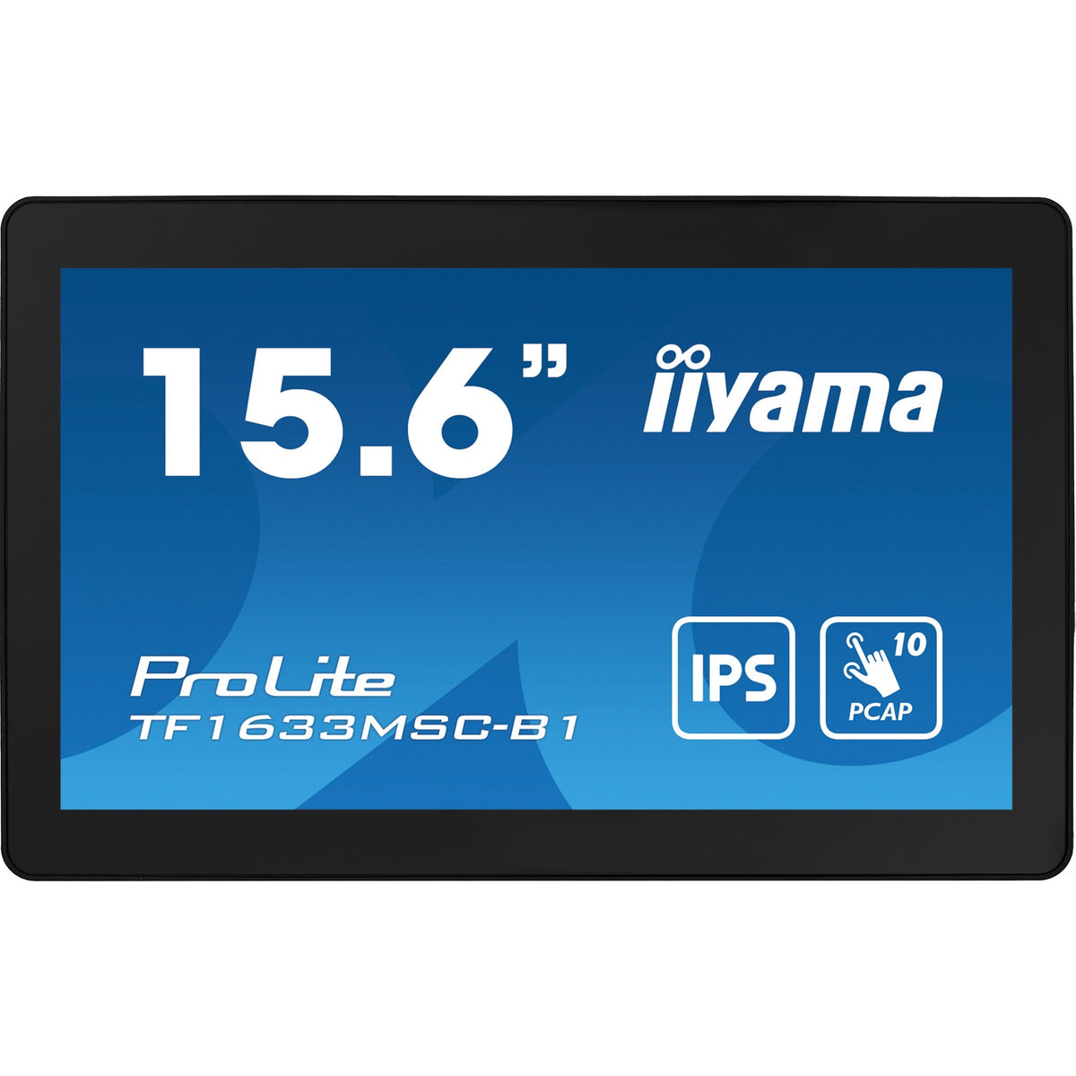 Iiyama prolite tf1633msc-b1 15.6 touchscreen monitor (zwart, 1x displayport, 1x hdmi, 2x usb-a)